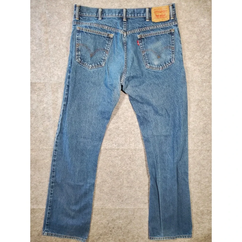 Levis 517 Jeans Mens 36x36 Blue Denim Bootcut Cowboy Western Workwear Y2K